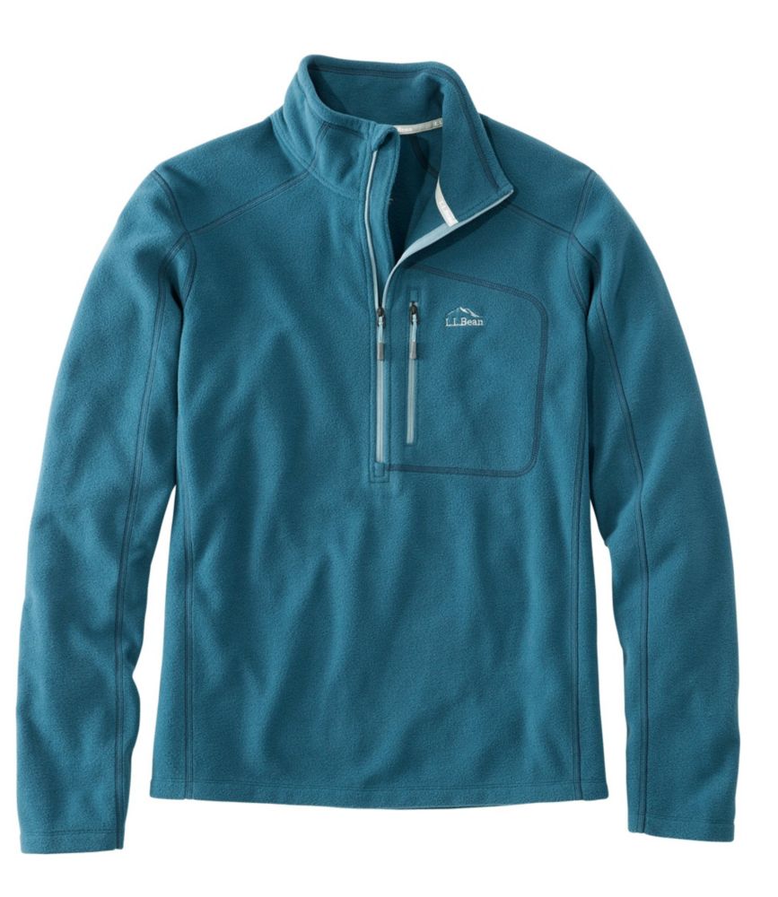 Men's Trail Fleece, Quarter-Zip, Deep Admiral Blue/Slate, small image number 1