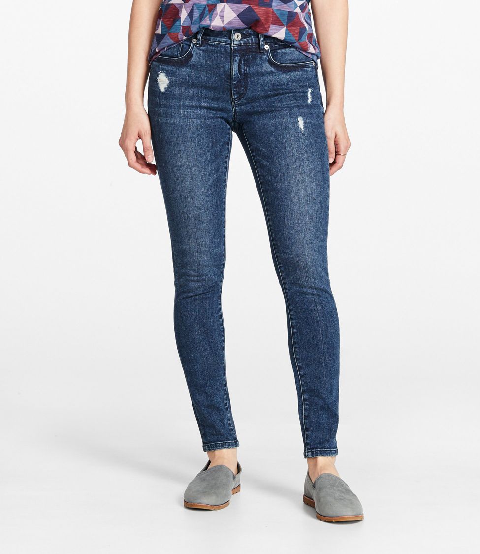 Womens mid store rise skinny jeans