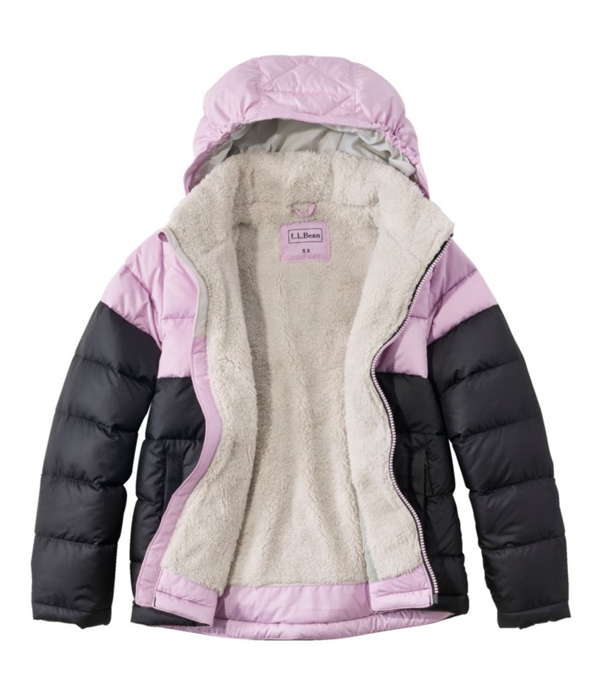 Kids' Bean's Down Jacket, Colorblock, Bright Sapphire, small image number 5