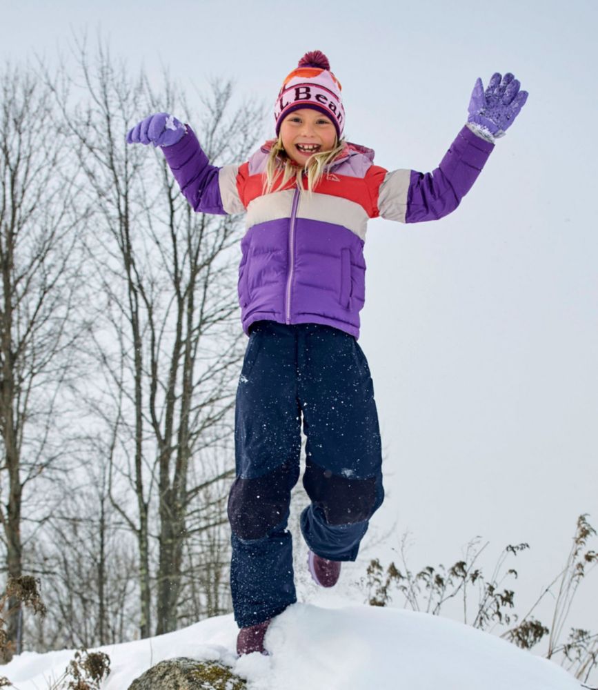 Kids' Bean's Down Jacket, Colorblock, Dark Bronze, small image number 9