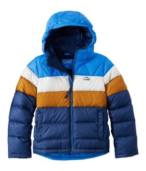 Kids' Bean's Down Jacket, Colorblock