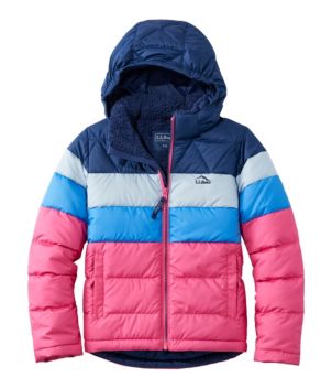 Kids' Bean's Down Jacket, Colorblock