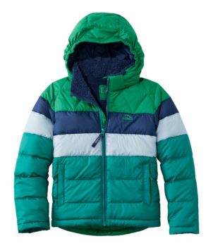 Kids' Bean's Down Jacket, Colorblock