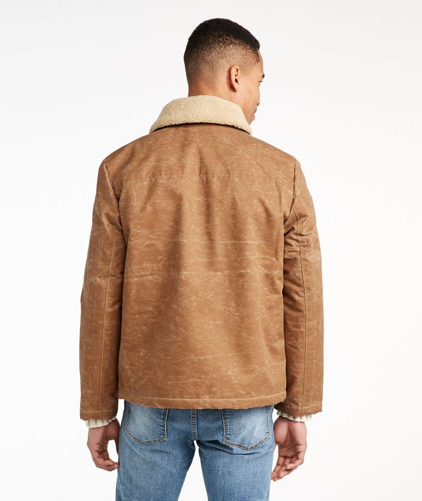 waxed sherpa jacket