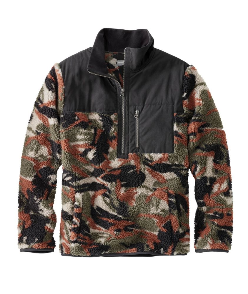 wool camo pullover