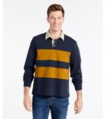 Men's Signature Classic Rugby Shirt, Long-Sleeve Stripe