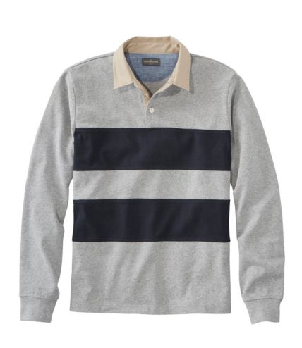 Men's Signature Classic Rugby Shirt, Long-Sleeve Stripe | Shirts at L.L ...