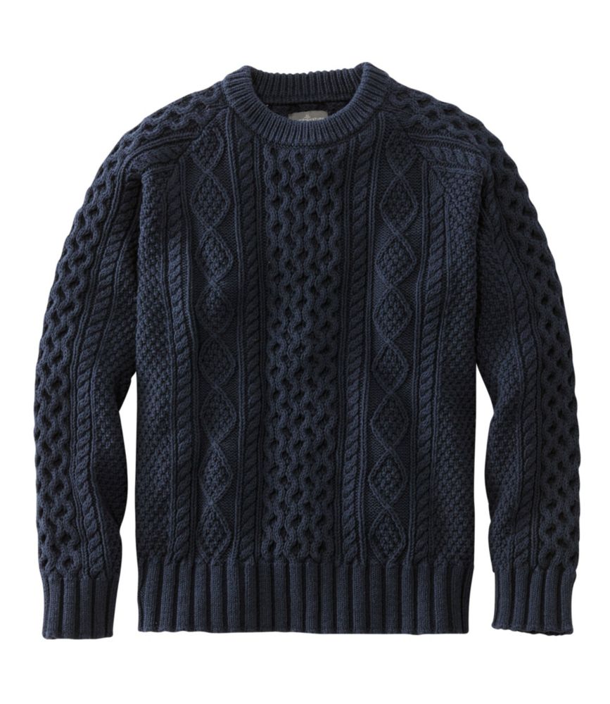 Ll bean men's fisherman sweater best sale