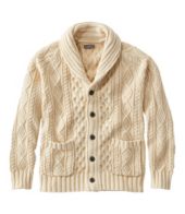 Men s Signature Cotton Fisherman Sweater Shawl Collar Cardigan Sweaters at L.L.Bean