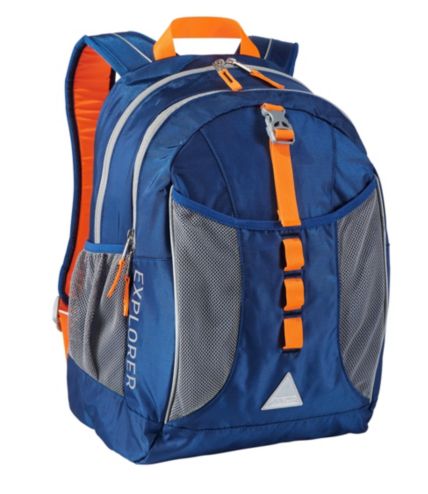 Ll bean shop orange backpack