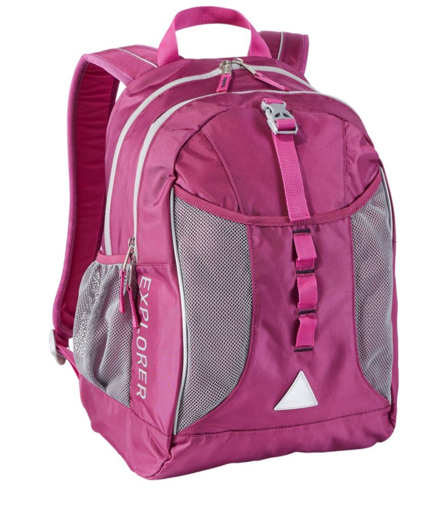 pink ll bean backpack