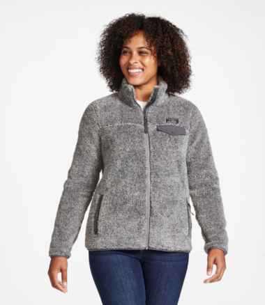 LL Bean Full Zip Long Sleeve Fitness Fleece Jacket Women's Size Medium