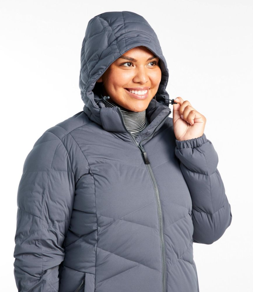 women's stretch down puffer coat