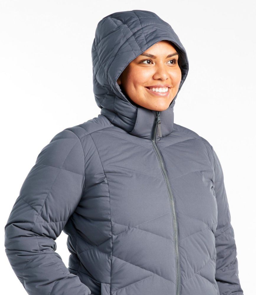 women's stretch down puffer coat