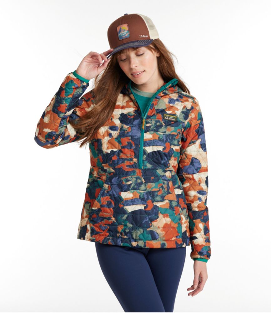 Women's Katahdin Insulated Pullover, Print, Warm Teal Camo, small image number 2