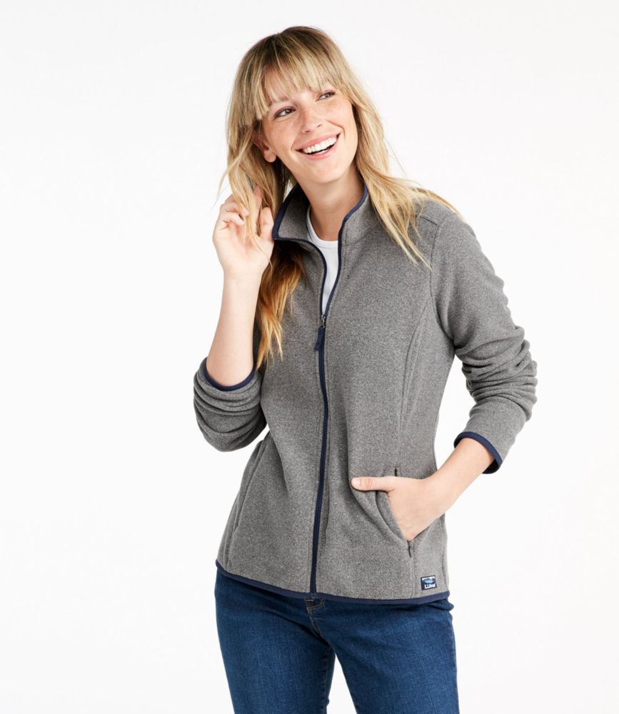 womens fleece jacket full zip