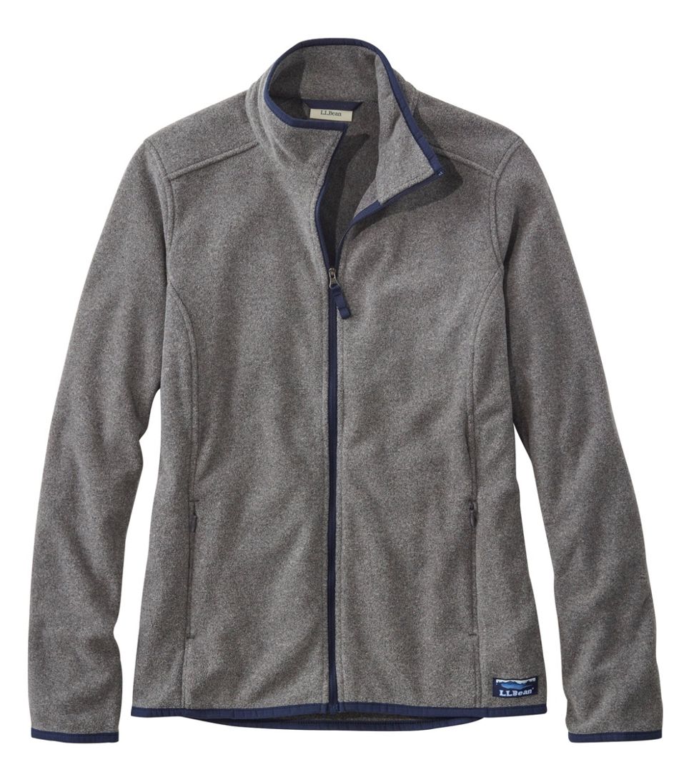 Women's Soft-Brushed Fitness Fleece Zip-Pocket Jacket | Fleece Jackets ...