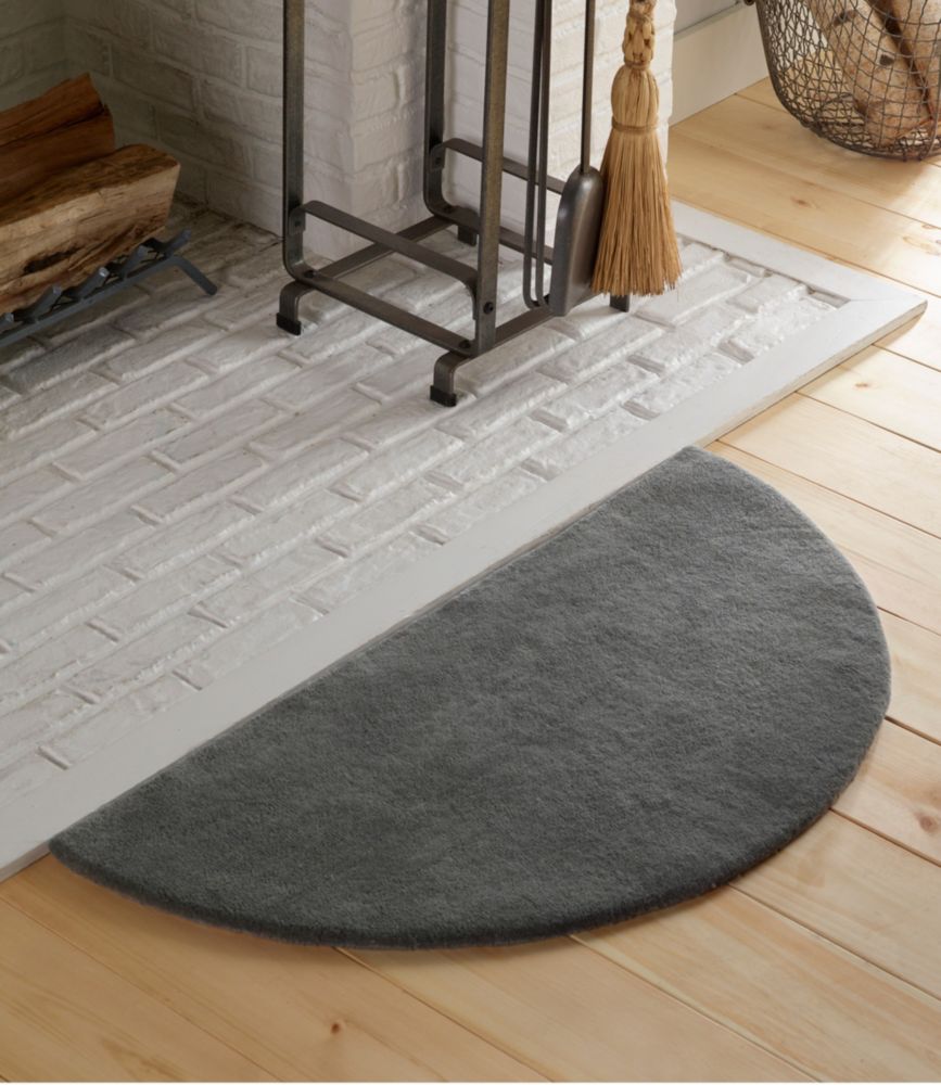 Wool Hearth Rug, Crescent