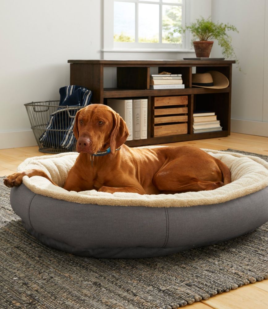 extra large bolster dog bed