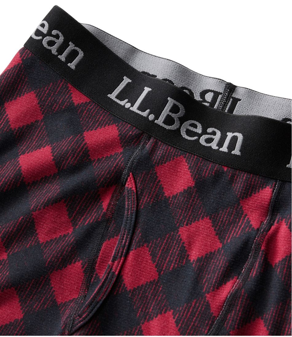 Men's L.L.Bean Midweight Base Layer Pants, Print