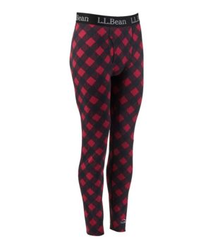 Men's L.L.Bean Midweight Base Layer Pants, Print
