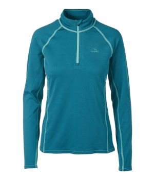 Women's L.L.Bean Midweight Base Layer, 1/4 Zip