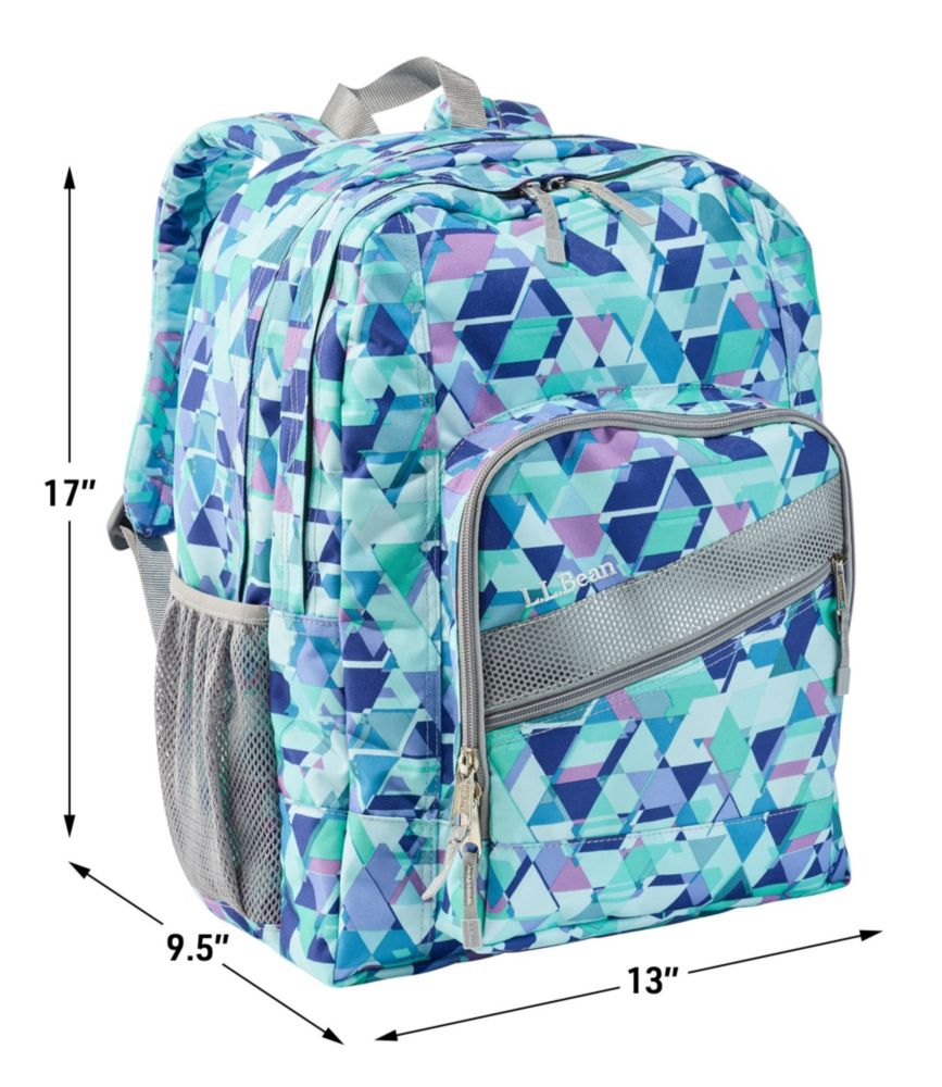 L.L.Bean Kids Deluxe Book Pack 37L Print Fresh Mint Prism