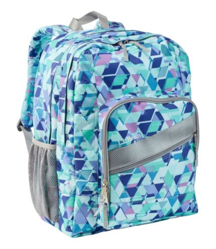 LL BEAN Deluxe Book Pack Backpack Fresh True Teal School Hike Camp Kid  Adult EC