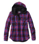 Women's Sherpa Lined Hoodie Jacket Plaid Zip up Hooded Sweatshirt –  FlannelGo