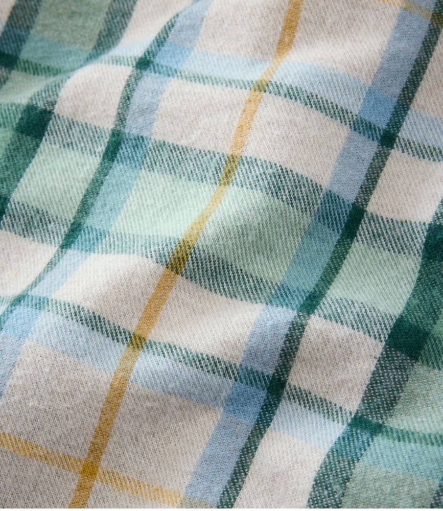 Women's Scotch Plaid Flannel Shirt, Sherpa-Lined Zip Hoodie