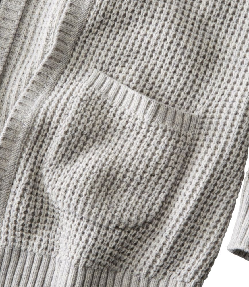 waffle cardigan sweater