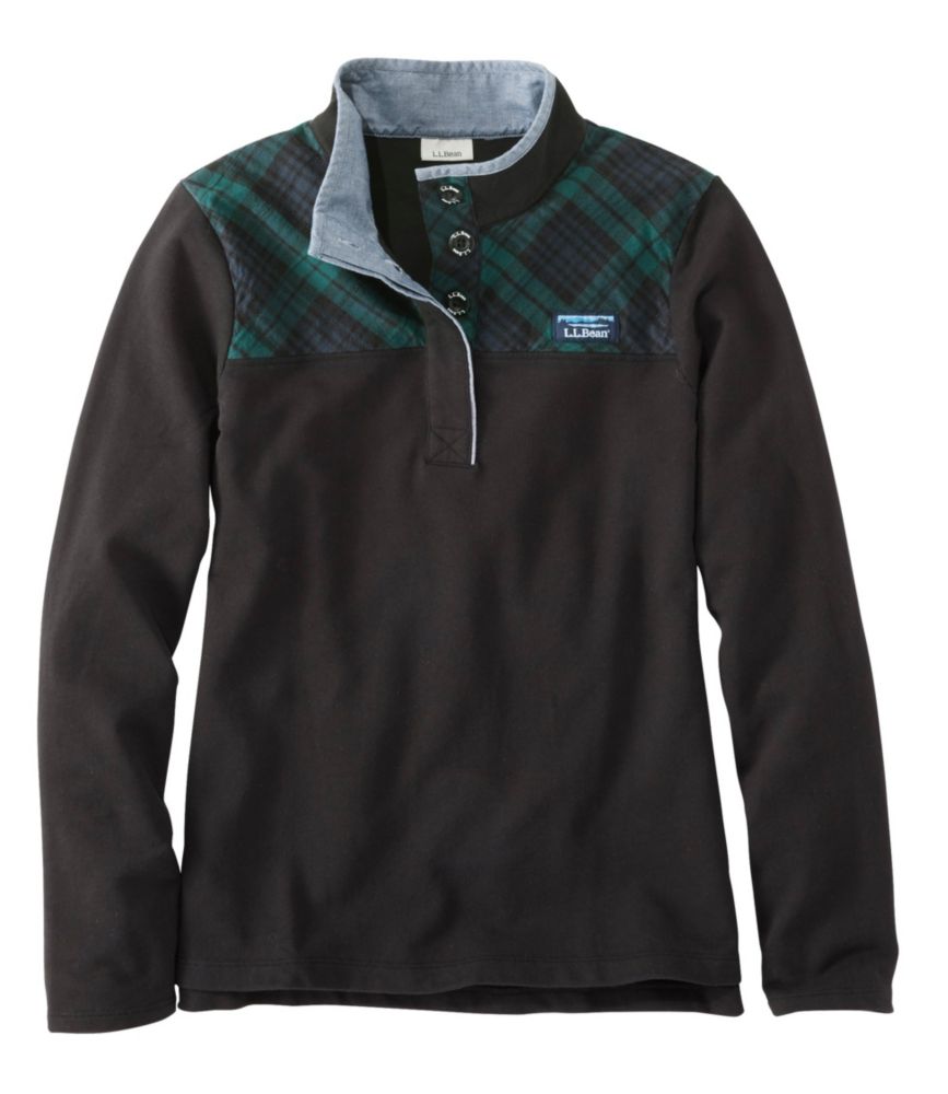 ll bean soft cotton rugby hoodie