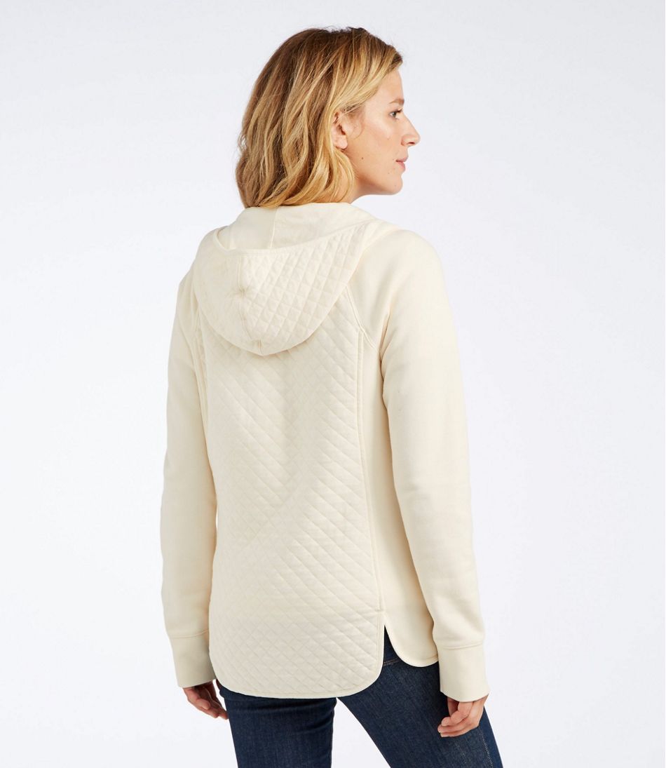 Women's Quilted Full-Zip Jacket, Hooded | Sweatshirts & Fleece at 