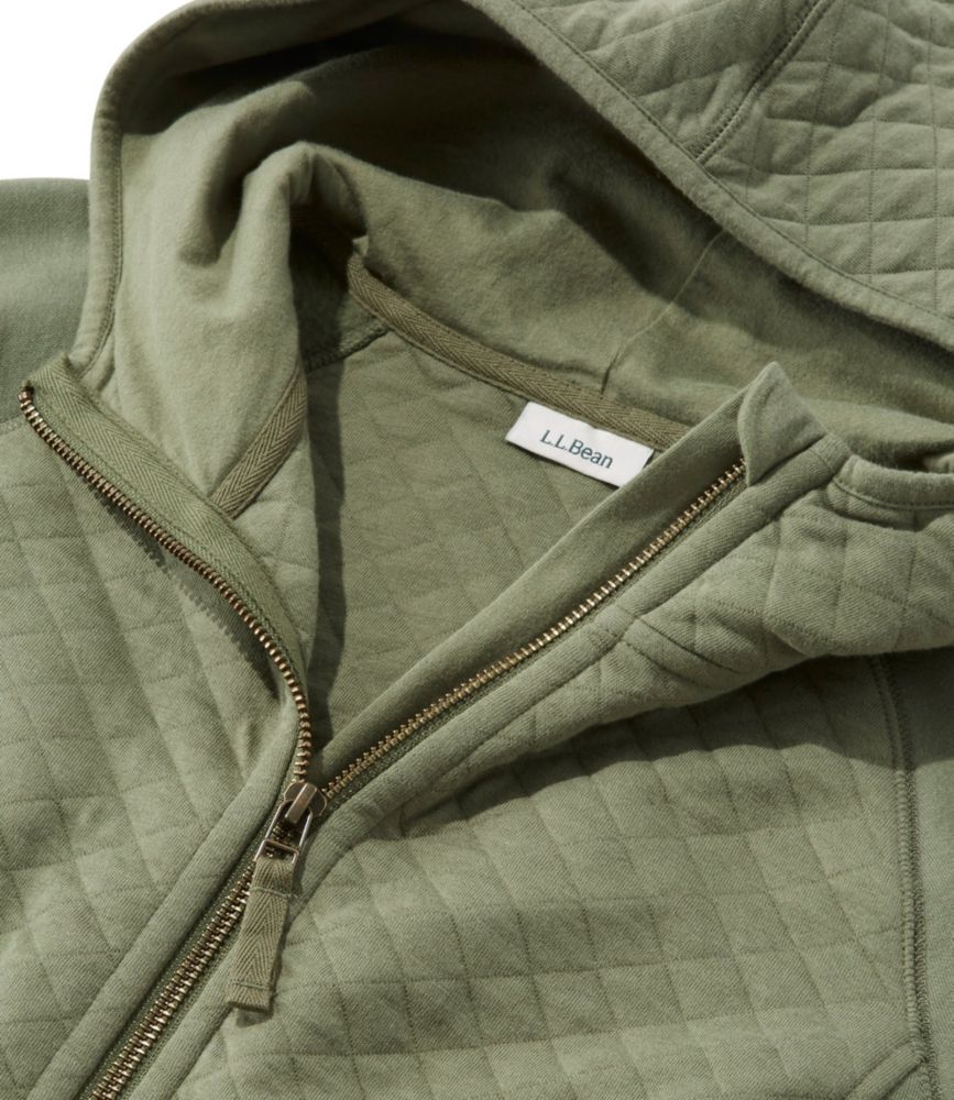 LLBean Women's Quilted Sweatshirt Mock Neck Tunic