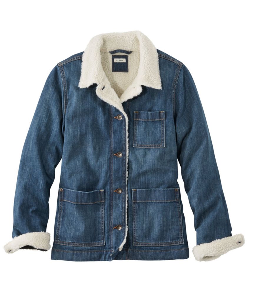 denim chore coat womens