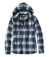 Women's Scotch Plaid Flannel Shirt, Quarter-Zip