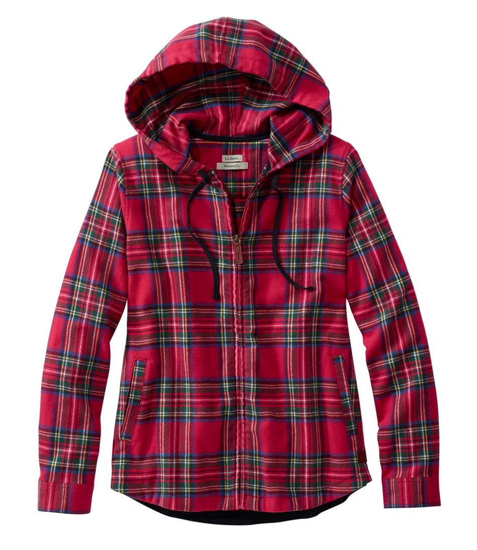 Scotch Plaid Flannel Shirt, Relaxed Zip Hoodie