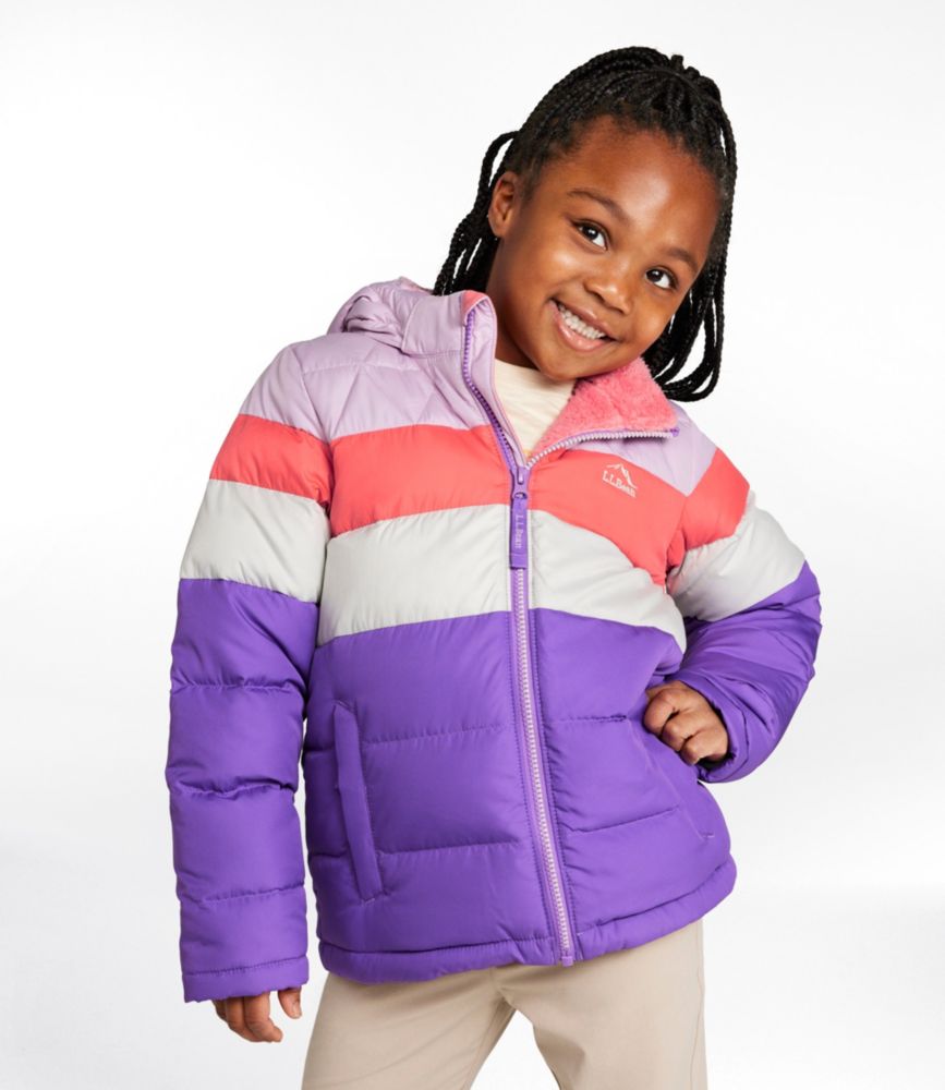 Kids' Bean's Down Jacket, Colorblock