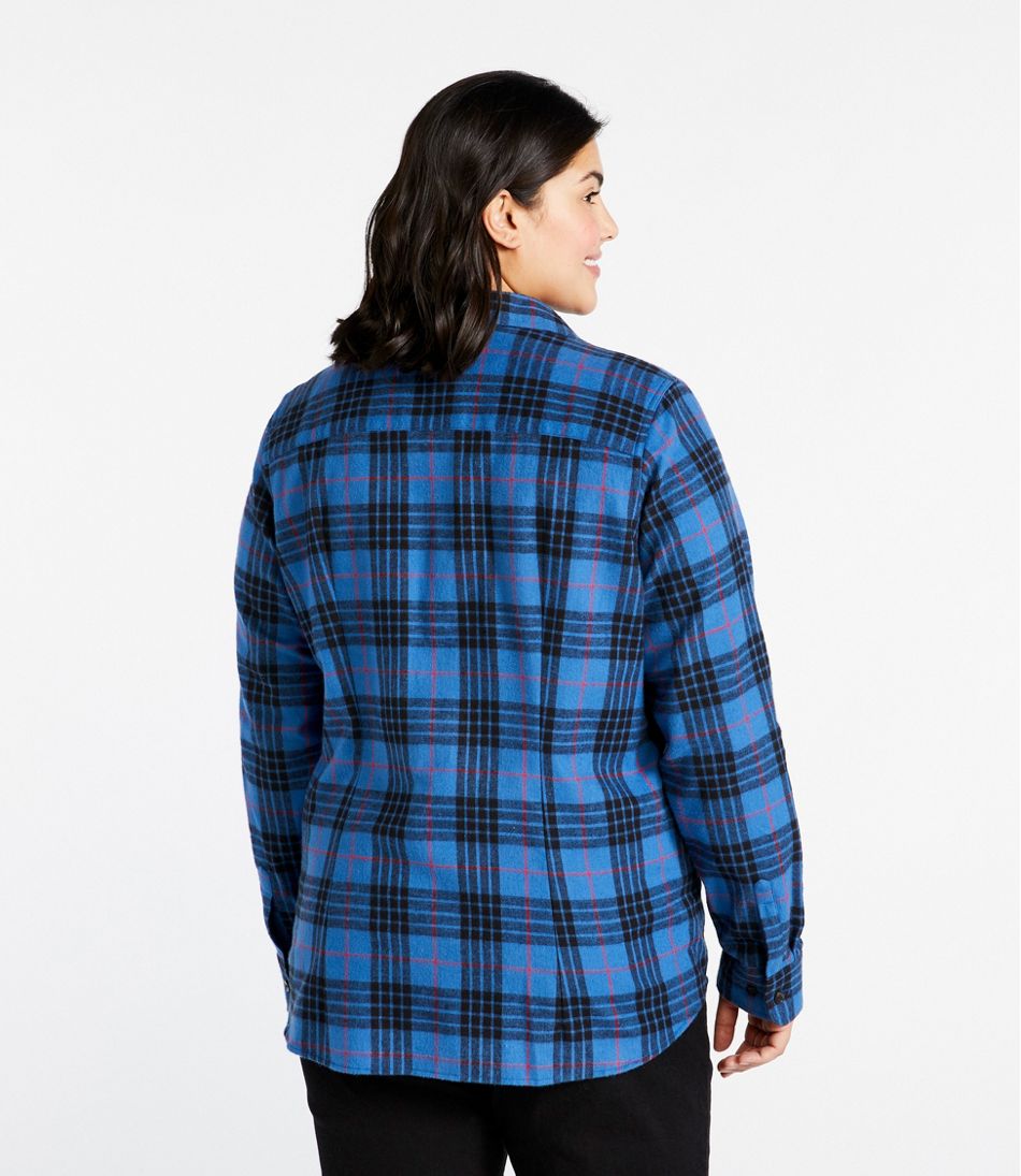 Women's Scotch Plaid Flannel Shirt, Slightly Fitted | Shirts & Tops at ...