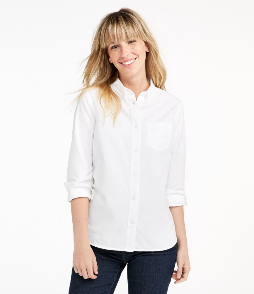 womens button collar oxford shirts