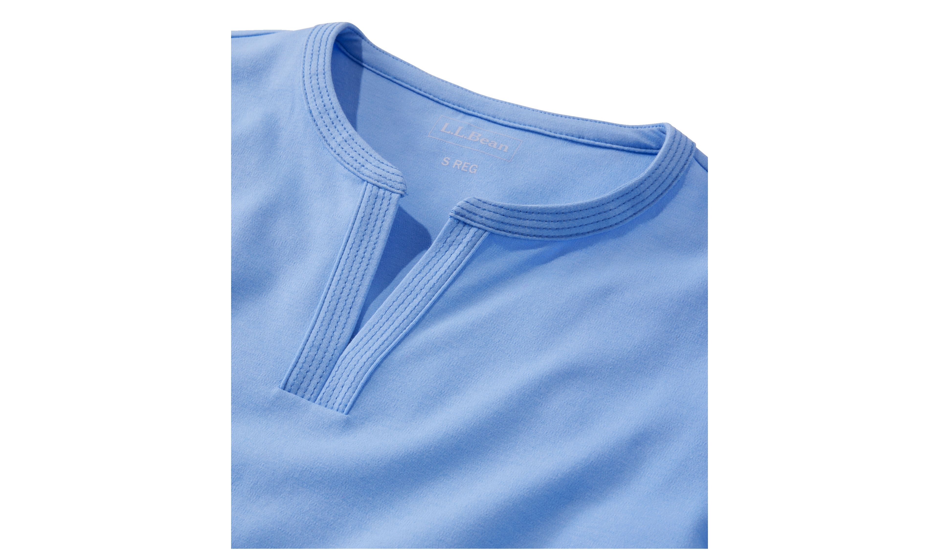 Women's L.L.Bean Tee, Three-Quarter-Sleeve Splitneck Tunic