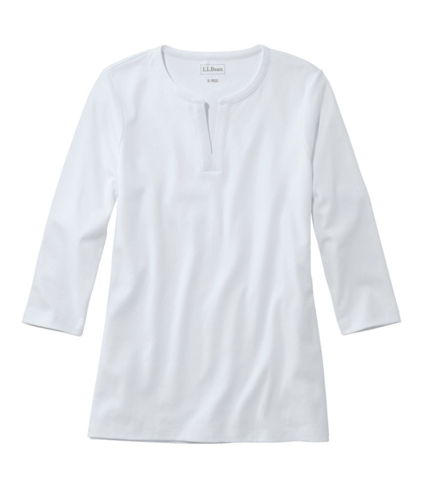 Women's L.L.Bean Tee, Three-Quarter-Sleeve Splitneck Tunic ,"This lovely top is a staple of my wardrobe, and has been for years! 