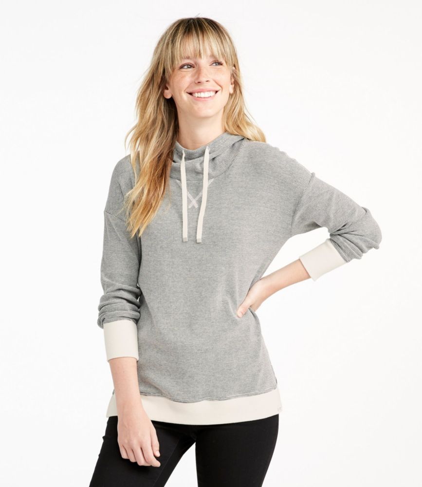 Women's Waffle Hoodie Pullover, Stripe Sweatshirts & Fleece at L.L.Bean