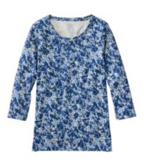 Women's Summer Knit Dress, Short-Sleeve Print