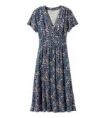 Summer Knit Dress, Short-Sleeve Floral