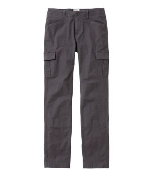 Women's Stretch Canvas Cargo Pants, Mid-Rise Straight-Leg