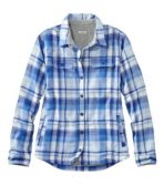 Women's Fleece-Lined Flannel Shirt, Snap-Front Plaid at L.L. Bean