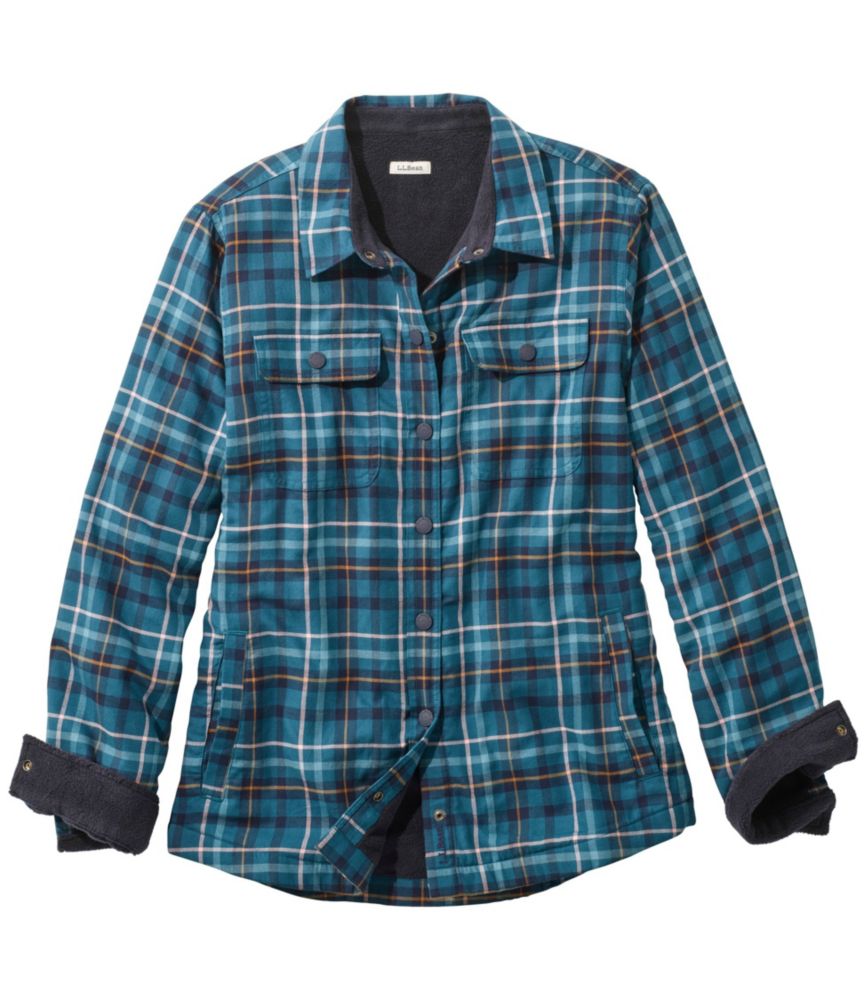 insulated flannel shirt with snaps