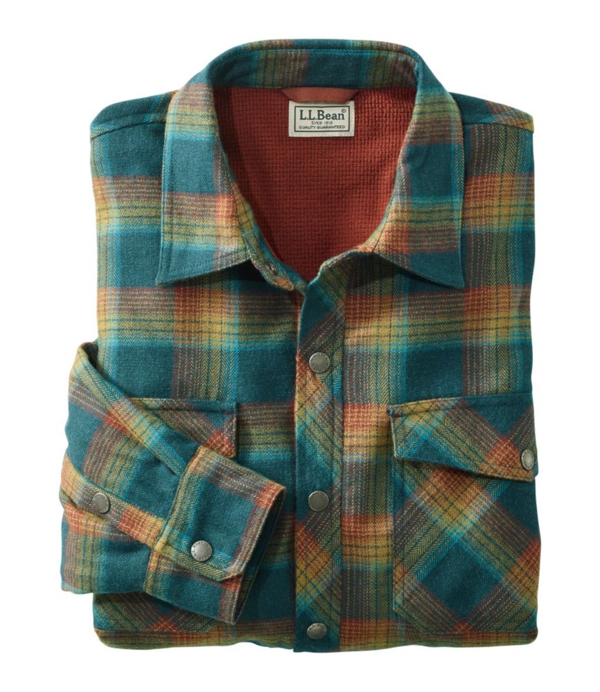 ll bean flannel fleece shirt