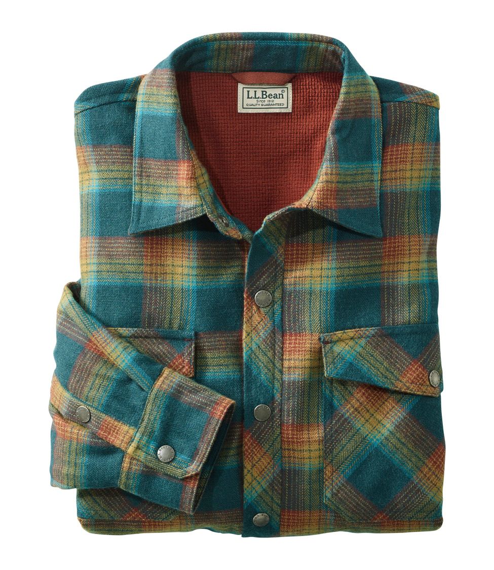 Ll bean men's fleece lined cheap flannel